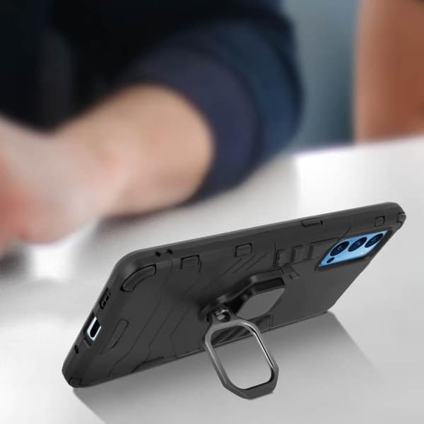 Coque - Oppo - Reno 4 Pro - Stötbeständig - Metallring - Ultrahållbar