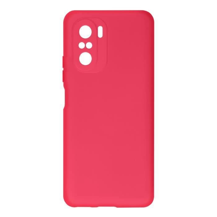 Xiaomi Poco F3 och Mi 11i halvstyvt silikonfodral Soft Touch Finish Fuchsia Pink
