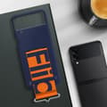 Miniatyrbild 3 av 4: Fodral - Samsung - Galaxy Z Flip 3 5G - Mjuk Silikon - Inbyggd Rem - Tunn Profil