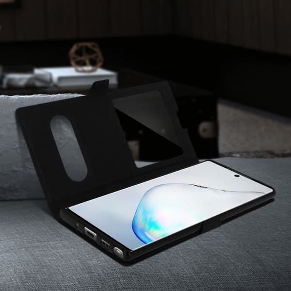 Skal - AVIZAR - Galaxy Note 10 - Dubbelt fönsterskydd - Soft Shell - Stödfunktion