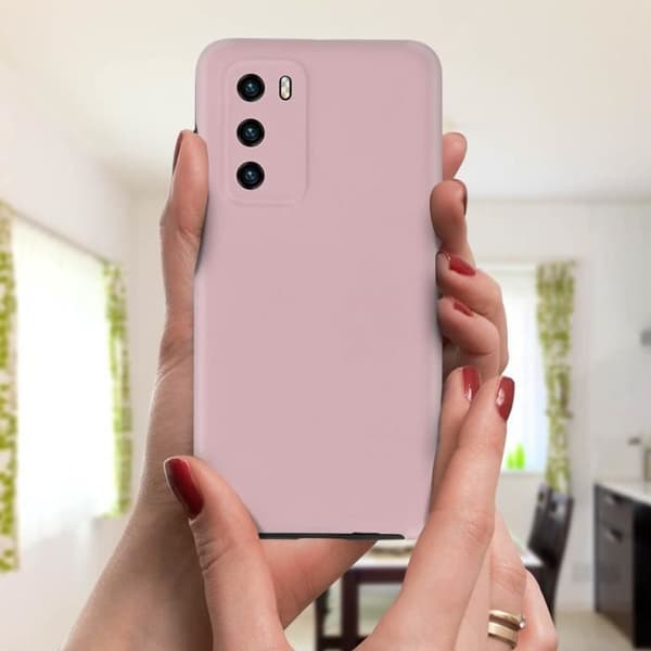 Heltäckande skal - AVIZAR - Huawei P40 - Hård Baksida - Mjuk Framsida - Rosa