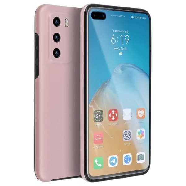 Heltäckande skal - AVIZAR - Huawei P40 - Hård Baksida - Mjuk Framsida - Rosa