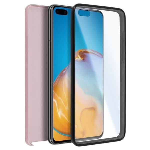 Heltäckande skal - AVIZAR - Huawei P40 - Hård Baksida - Mjuk Framsida - Rosa