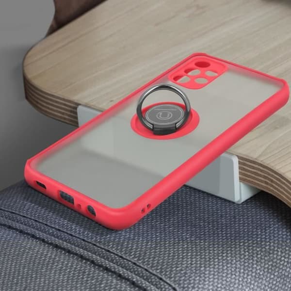 Coque - Samsung - Galaxy A32 5G - Bi-material - Metallring - Videostöd