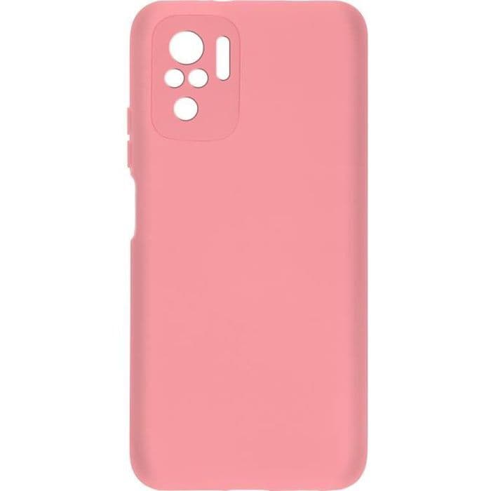 Xiaomi Redmi Note 10 och Redmi Note 10s fodral Halvstyv Soft Touch Fin Rosa