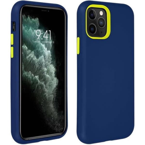 Fodral Apple iPhone 11 Pro Max Bi-material Stötsäker upphöjda kanter midnattsblå Blå