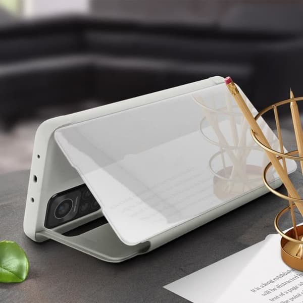 Fodral - Xiaomi - Mi 10T / Mi 10T Pro - Genomskinlig Flip - Spegel Design - Stöd