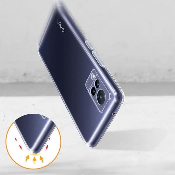 Skyddsskal - AVIZAR - Vivo V21 - Mjuk - Transparent - Tunn och Lätt