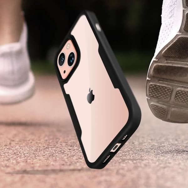 Helkåpa - AVIZAR - iPhone 13 - Baksidan Plexiglas - Framsidan Polymer - Röd
