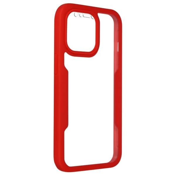 Helkåpa - AVIZAR - iPhone 13 - Baksidan Plexiglas - Framsidan Polymer - Röd