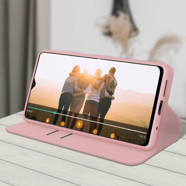 Hölster - Xiaomi - Poco M3 - Ekoskinn - Rosé champagne - Stödfunktion
