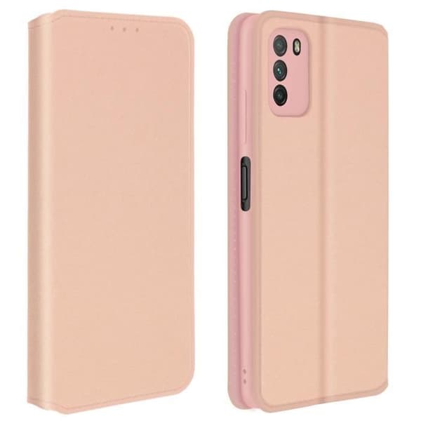 Hölster - Xiaomi - Poco M3 - Ekoskinn - Rosé champagne - Stödfunktion