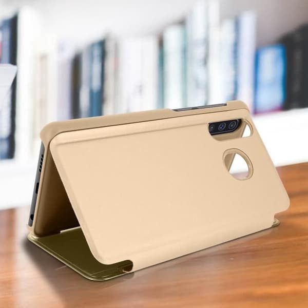 Hölster för Samsung Galaxy A50 - AVIZAR - Spegelcase - Genomskinlig flik - Halvstyv skal - Praktisk