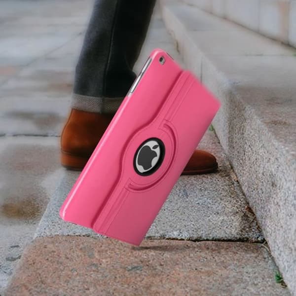 iPad Mini 4/5-fodral - AVIZAR - 360° roterande - syntetisk - rosa - unisex