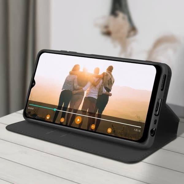 Folio Plånboksfodral - AVIZAR - Oppo A15 - Ekologiskt läder - Stödfunktion - Heltäckande skydd