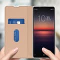 Miniatyrbild 4 av 4: Hus - AVIZAR - Sony Xperia 1 II - Ekoskinn - Videostöd - Kortficka - Roséguld