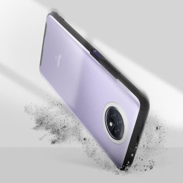 Coque - AVIZAR - Xiaomi Redmi Note 9T 5G - Förstärkta hörn - Anti-spår - Svart