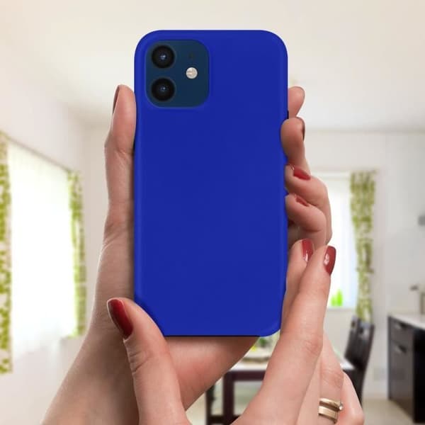 Coque - Apple - iPhone 12 / 12 Pro - Hård Bakre Skydd - Mjuk Framsidan - Blå