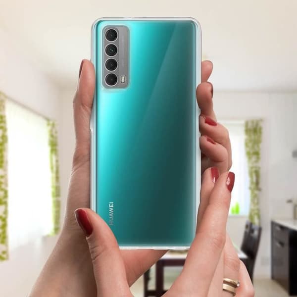 Coque - Huawei - P smart 2021 - Hård bakskydd - Mjuk framsida - Transparent