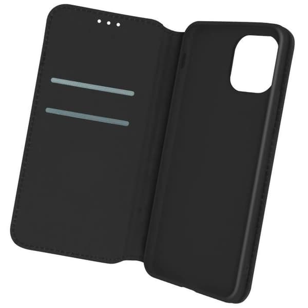 Foliofodral - AVIZAR - iPhone 12 Mini - Svart - Videostöd - Fack för kort