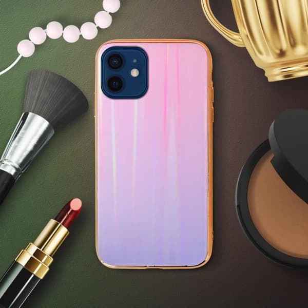 Coque - AVIZAR - iPhone 12 Mini - Holografisk - Styv - Mjuk silikon