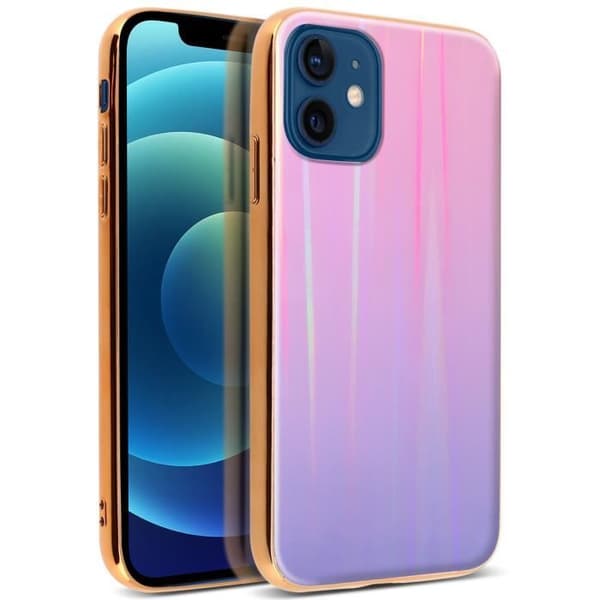 Coque - AVIZAR - iPhone 12 Mini - Holografisk - Styv - Mjuk silikon