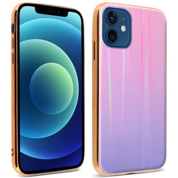 Coque - AVIZAR - iPhone 12 Mini - Holografisk - Styv - Mjuk silikon