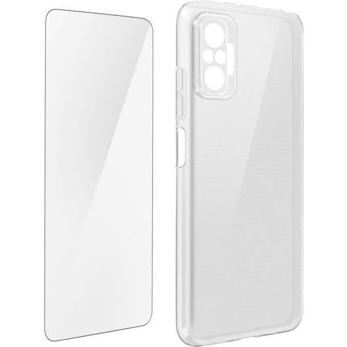 Xiaomi Redmi Note 10 Pro Fodral Mjuk Film Härdat Glas 9H Transparent