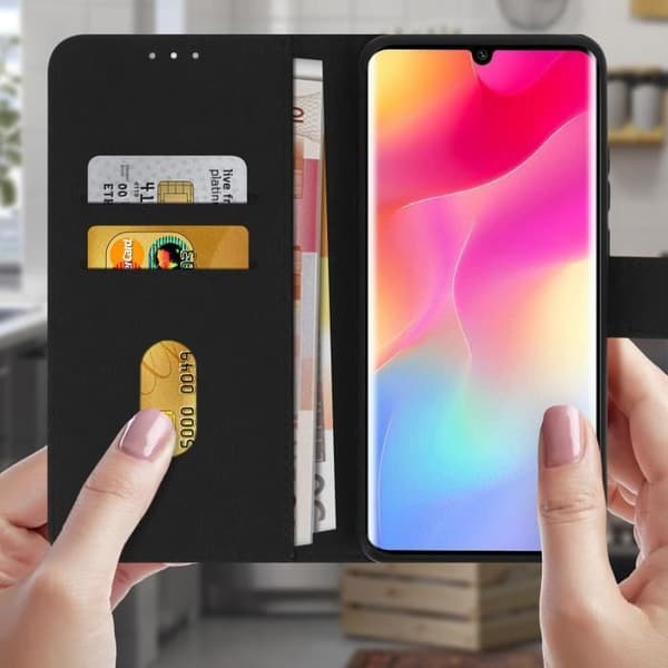 Fodral - Xiaomi - Mi Note 10 Lite - Heltäckande fodral - Kortfack - Stödfunktion