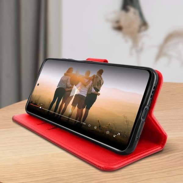 Fodral - Xiaomi - Redmi Note 10 Pro - Mjuk - Magnetisk - Röd