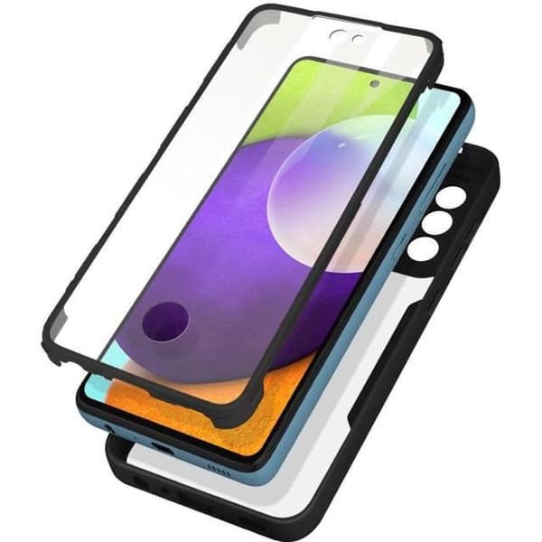 Hård skal - AVIZAR - Samsung A52, A52 5G, A52s - Bak i plexiglas - Framsidan i polymer - Svart