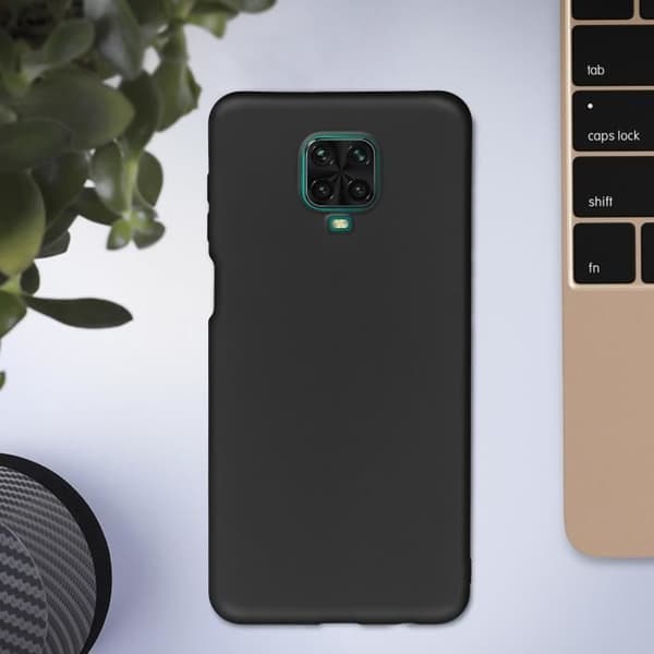 Coque - AVIZAR - Xiaomi Redmi Note 9 Pro Max/9 Pro/9S - Silikon Flexibel - Ultra-tunn - Svart
