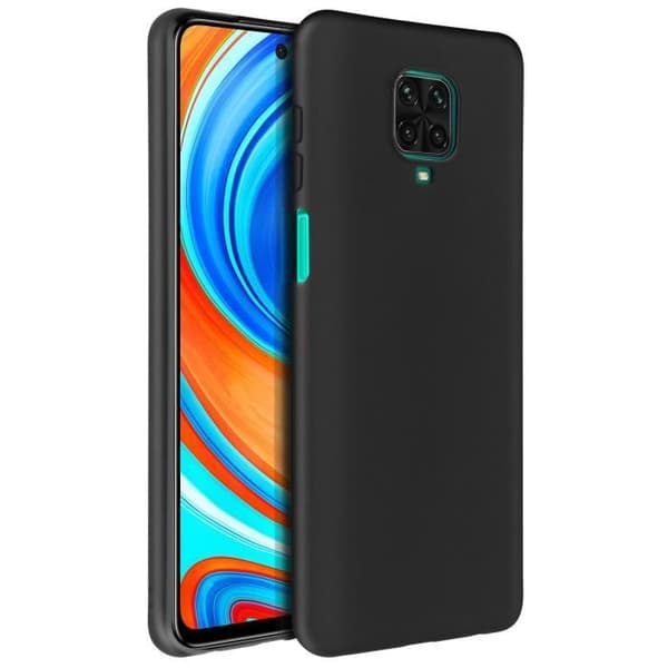 Coque - AVIZAR - Xiaomi Redmi Note 9 Pro Max/9 Pro/9S - Silikon Flexibel - Ultra-tunn - Svart