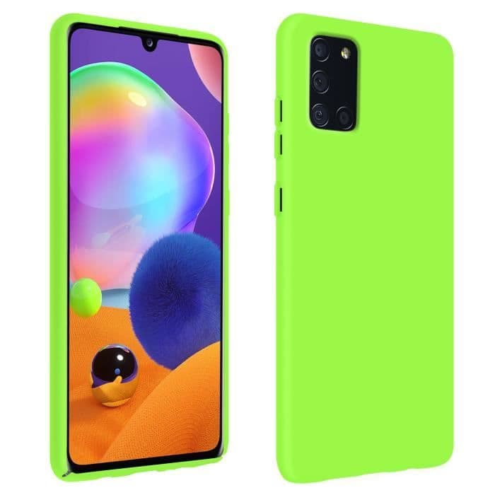 Samsung Galaxy A31 Soft Gel Silikonfodral Soft Touch Finish Grön