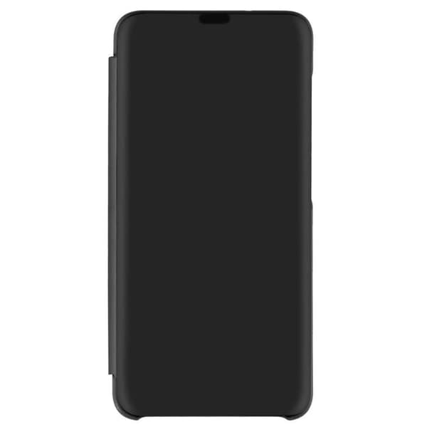 Hölster - AVIZAR - Samsung Galaxy S21 FE - Transparent lock med spegeleffekt - Stödfunktion - Svart