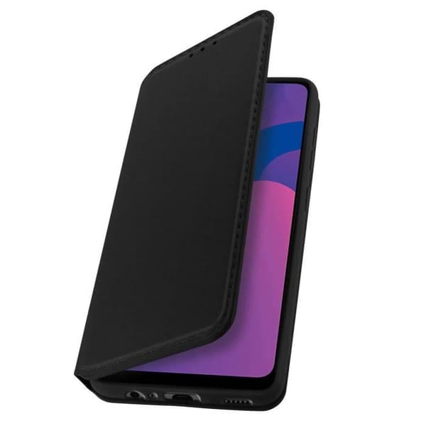 Honor 9A Flip Cover Korthållare Funktion Tunt och elegant stöd Svart