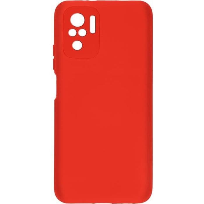 Xiaomi Redmi Note 10 och Redmi Note 10s fodral Halvstyv Soft Touch Fine Red