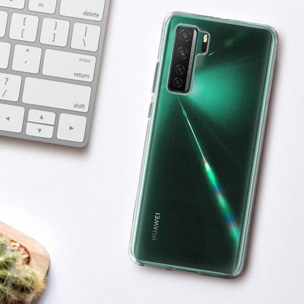 Coque - AVIZAR - Huawei P40 Lite 5G - Silikon - Ultra-tunn - Transparent Vit