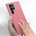Miniatyrbild 4 av 4: Skyddsfodral AVIZAR för Samsung Galaxy S22 Ultra - Halvstyv silikon - Soft-touch finish Rosa