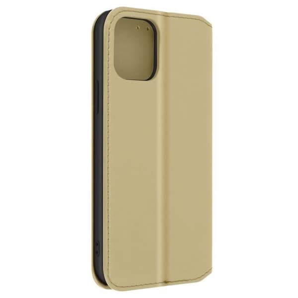 AVIZAR Folio Cover - iPhone 12 och 12 Pro - Gul - Videostödfunktion - Fullständigt skydd
