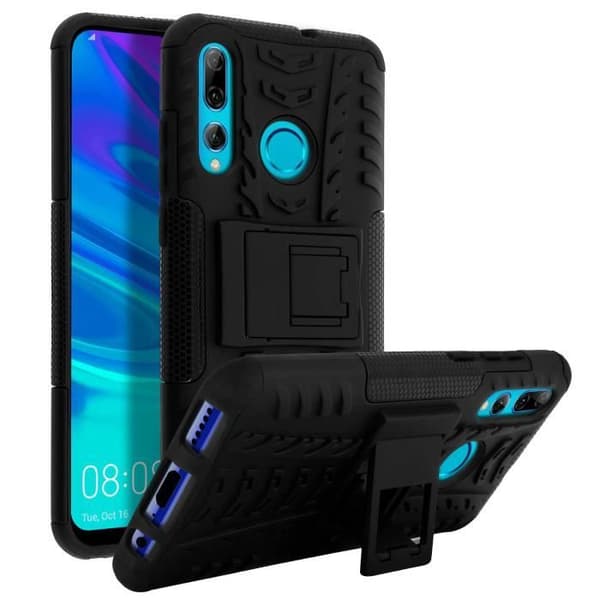 Fodral - AVIZAR - Huawei P Smart Plus 2019 - Hybrid - Stötsäker - Videostöd Svart