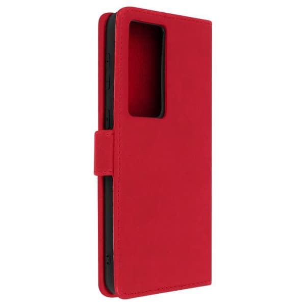 Etui för Samsung Galaxy S21 Ultra - Chesterfield - Röd - Semi-hård - Magnetisk - Videostöd