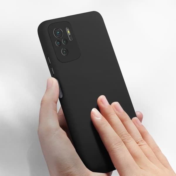 Skyddande skal - Xiaomi - Redmi Note 10/10s - Semi-hårt - Soft Touch - Svart
