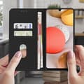 Miniatyrbild 3 av 4: Étui för Samsung Galaxy A42 5G Heltäckande Kortfickefunktion Stöd svart - AVIZAR - Flexibel - Magnetisk