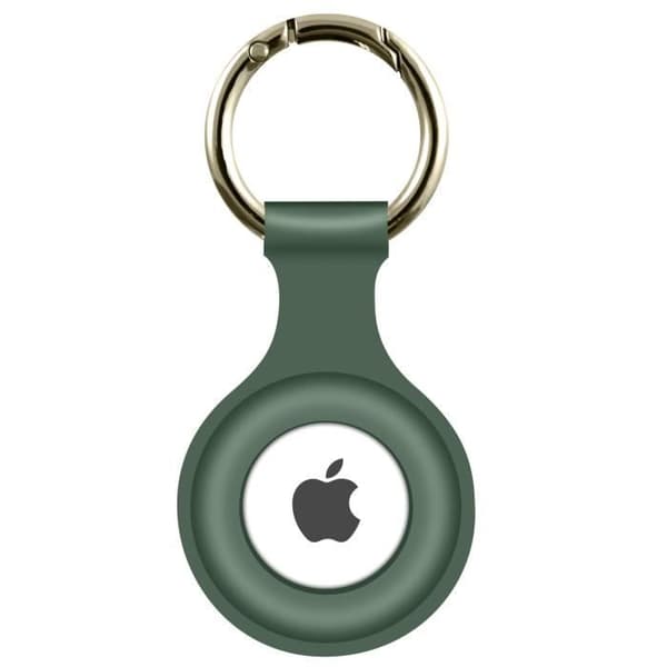 Skydd AirTag - Apple - Silikon - Stötdämpande - Höjd Kontur - Olivgrön