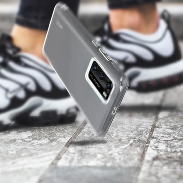 Fodral - AVIZAR - Huawei P40 - Flexibelt silikon - Ultratunt - Genomskinlig Vit