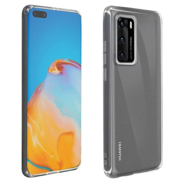 Fodral - AVIZAR - Huawei P40 - Flexibelt silikon - Ultratunt - Genomskinlig Vit