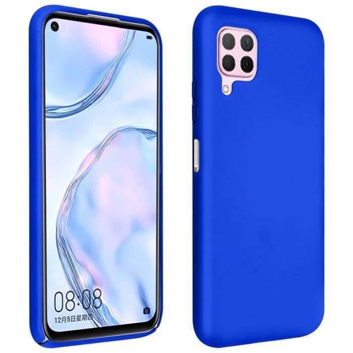 Huawei P40 Lite halvstyvt silikonfodral Soft Touch Finish Blå