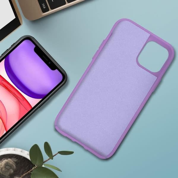 Skyddsfodral - AVIZAR - iPhone 11 - Halvstyvt silikon - Soft Touch finish - Lila