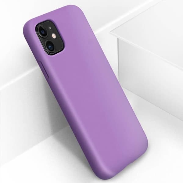 Skyddsfodral - AVIZAR - iPhone 11 - Halvstyvt silikon - Soft Touch finish - Lila